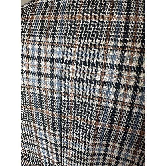 Philosophy Brown Houndstooth Women’s Long Blazer Jacket Size Small Petite - Picture 6 of 9